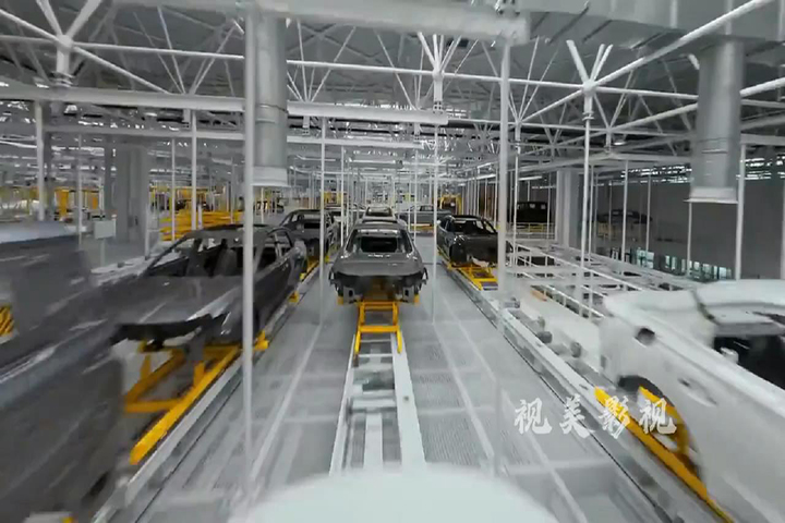 穿越机工厂拍摄#宣传片#汽车制造工厂